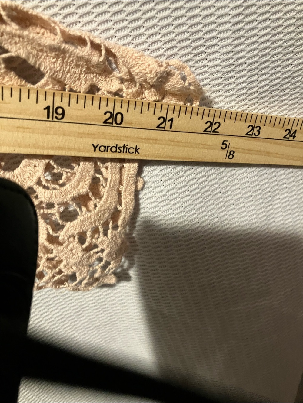 Adiva Crochet Lace Blouse in Beige - Picture 5 of 8